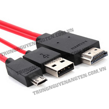 dây cáp-micro-USB sang HDMI-MHL-samsung-Galaxy-S3-S4...