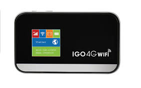 bộ phát wifi không dây IGO 4G A368 thích hợp dùng cho xe khách,du lịch giã ngoại,nhà không kéo dây internet được...